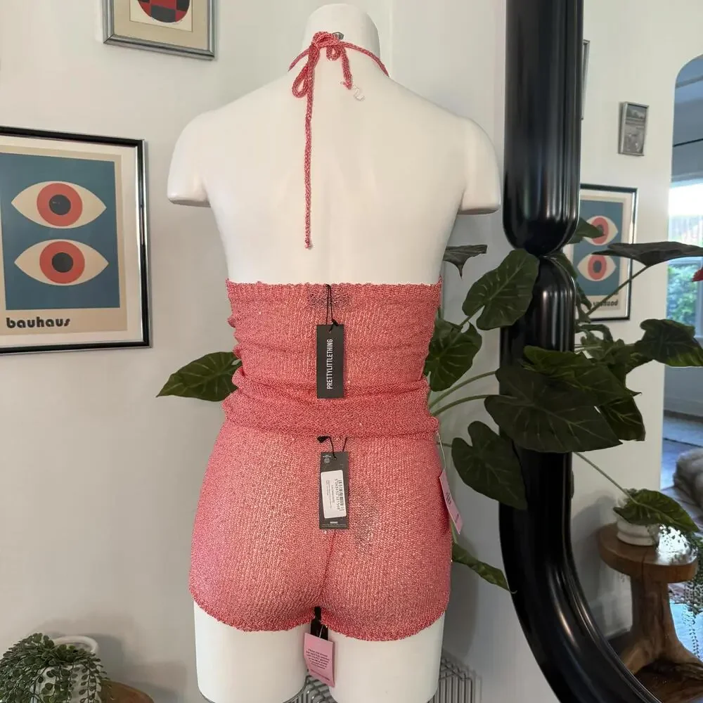 Pretty Little Thing Fairy Sequin Top & Bottom Set NWT - Picture 3 of 5